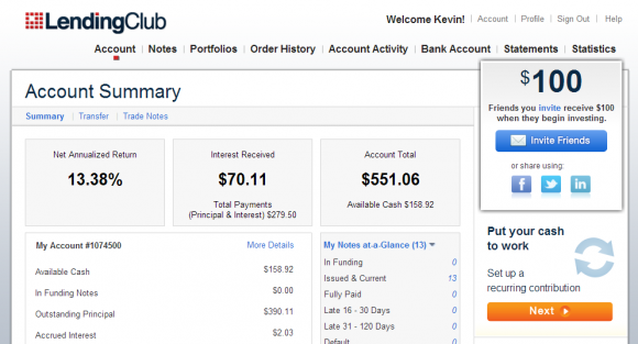 Lending Club Returns