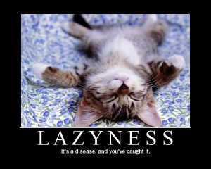 Laziness Spelled Wrong