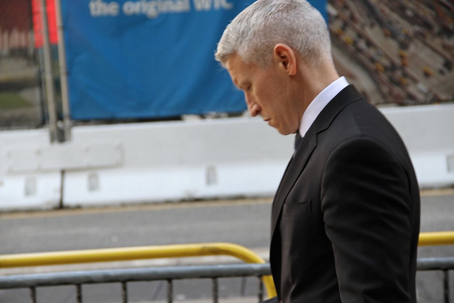 anderson cooper on the street