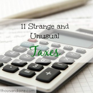 strange taxes, unusual taxes, kinds of taxes
