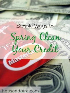 credit score tips, credit tips, spring clean your credit