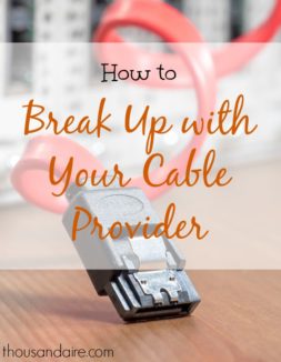 cutting off cable, cutting off cable provider tips, frugal watching