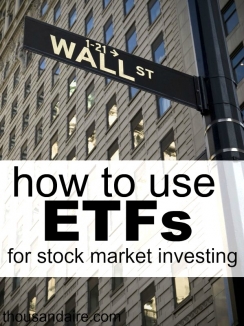 stock market investing, investing tips, using ETFs