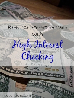 checking account, earn interest on cash, earning interest