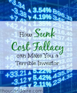 what is sunk cost fallacy, investment tips, investment advice