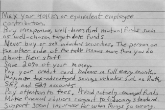 use this 3x5 card to advance your financial life thousandaire 3 x5 card
