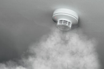 smoke detector in action