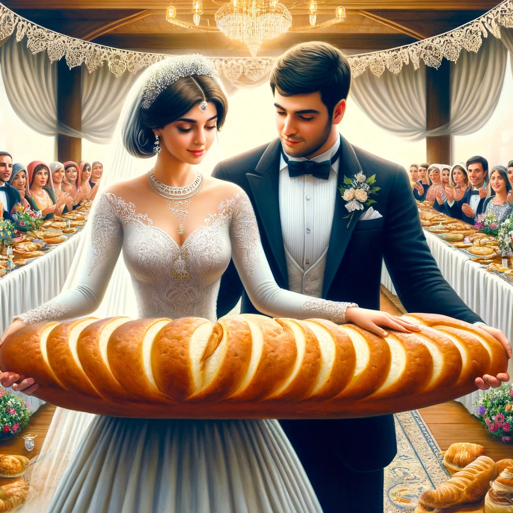 bread balancing tradition in Armenia