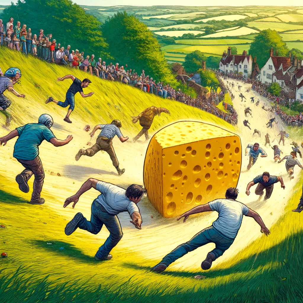 Cheese Rolling at Cooper’s Hill, England