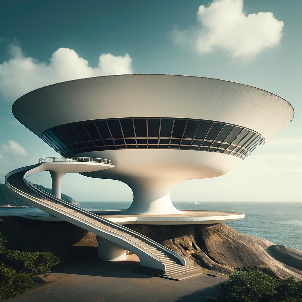 The Niterói Contemporary Art Museum, Rio de Janeiro, Brazil