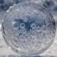 frozen methane bubble