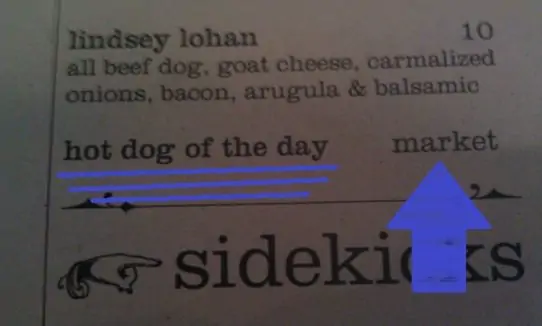 hot dog market rate
