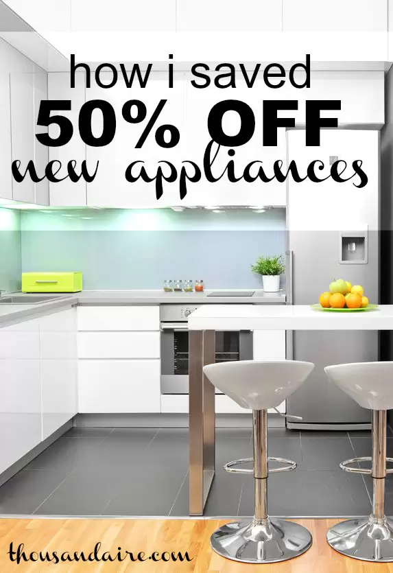 This one trick helped my wife and I to save a whopping fifty percent off a brand new refrigerator and another thirty eight percent off a range!